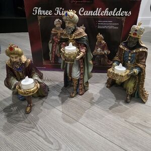 Kirkland Signature Three Kings Candleholders - Multicolor